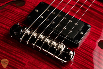 Paul Reed Smith Eddie's Guitars Wood Library Hollowbody II Piezo Brazilian - Red Tiger