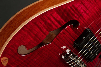 Paul Reed Smith Eddie's Guitars Wood Library Hollowbody II Piezo Brazilian - Red Tiger