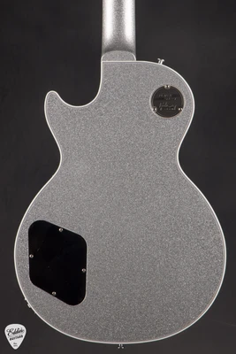 Gibson Custom Shop Dealer Select Les Paul Custom Gloss Silver Sparkle Electric Guitar