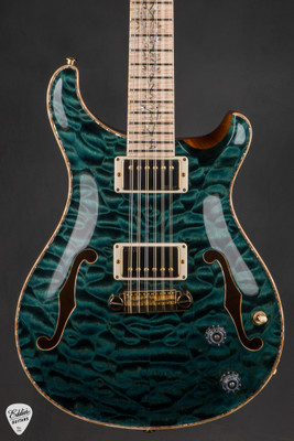 2024 Paul Reed Smith Private Stock 11683 Hollowbody II 12 String Teal Black Electric Guitar