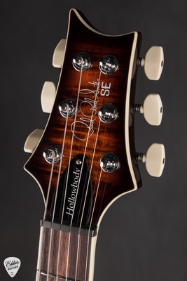 PRS SE Hollowbody I Piezo Orange Tiger Smokeburst Electric Guitar