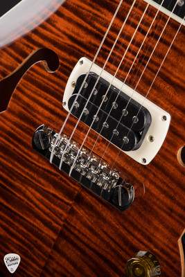 PRS SE Hollowbody I Piezo Orange Tiger Smokeburst Electric Guitar