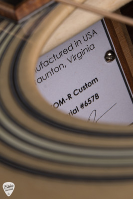 Huss and Dalton Traditional OM Rosewood Custom Acoustic Guitar with Bearclaw Italian Spruce and Madagascar Rosewood