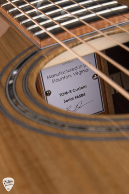 Huss and Dalton TOM R Custom Acoustic Guitar with Dark Forest Century Cypress and Madagascar Rosewood
