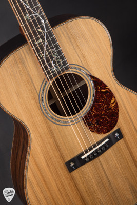 Huss and Dalton TOM R Custom Acoustic Guitar with Dark Forest Century Cypress and Madagascar Rosewood