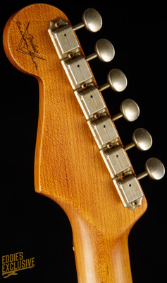 2023 - Fender Custom Shop Eddie's Guitars Exclusive Dealer Select Roasted 1963 Stratocaster Journeyman - Blue Sparkle