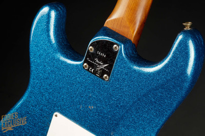 2023 - Fender Custom Shop Eddie's Guitars Exclusive Dealer Select Roasted 1963 Stratocaster Journeyman - Blue Sparkle