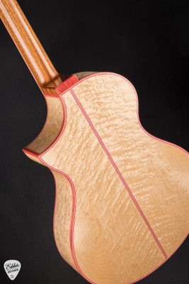 Brendan OGorman Moir 12 Fret Acoustic Guitar in Dark Forest Century Cypress and Birdseye Maple