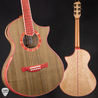 Brendan OGorman Moir 12 Fret Acoustic Guitar in Dark Forest Century Cypress and Birdseye Maple