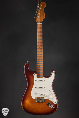 Fender Custom Shop Limited Edition 50s Dualmag Stratocaster Relic Violin Burst Summer Showcase Event Instrument Electric Guitar