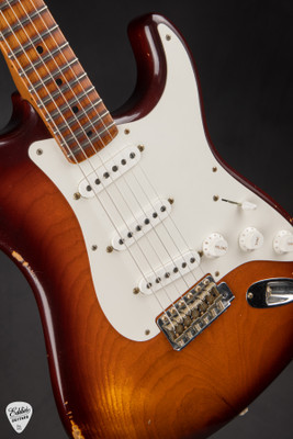 Fender Custom Shop Limited Edition 50s Dualmag Stratocaster Relic Violin Burst Summer Showcase Event Instrument Electric Guitar