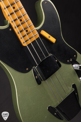 Fender Custom Shop Faded Aged Custom 1951 Precision Bass Sage Green Metallic Summer Showcase Event Instrument Electric Bass