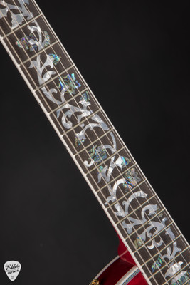 Gibson Custom Shop Dealer Select Les Paul Custom 5A Quilt Tree Of Life Fireburst Electric Guitar