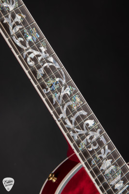 Gibson Custom Shop Dealer Select Les Paul Custom 5A Quilt Tree Of Life Fireburst Electric Guitar