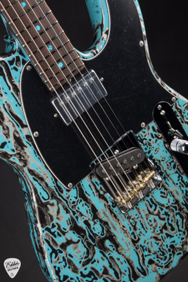 James Tyler Tylerbastar Neon Turquoise Shmear Electric Guitar