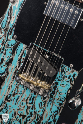 James Tyler Tylerbastar Neon Turquoise Shmear Electric Guitar