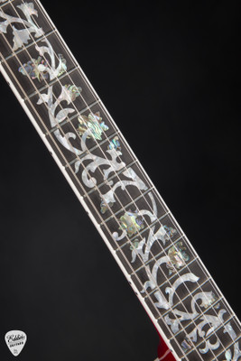 Gibson Custom Shop Dealer Select Les Paul Custom 5A Quilt Tree Of Life Fireburst Electric Guitar