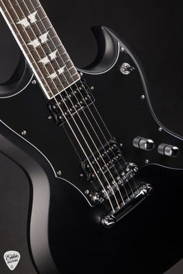 Woodrite Switchblade HT Satin Black Electric Guitar
