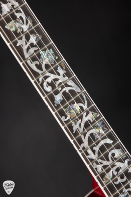 Gibson Custom Shop Dealer Select Les Paul Custom 5A Quilt Tree Of Life Fireburst Electric Guitar