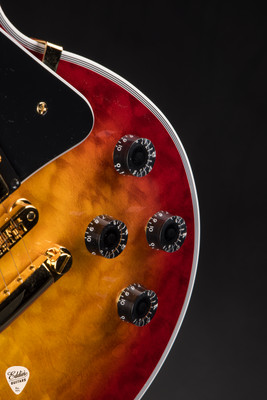 Gibson Custom Shop Dealer Select Les Paul Custom 5A Quilt Tree Of Life Fireburst Electric Guitar