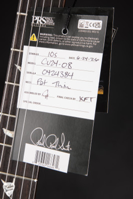 Hag Tag for PRS Custom 24 08 Dark Cherry Sunburst Electric Guitar