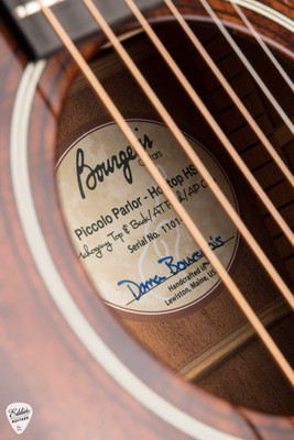 Bourgeois Piccolo Parlor Hog Top Acoustic Guitar with Figured Mahogany