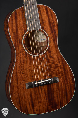 Bourgeois Piccolo Parlor Hog Top Acoustic Guitar with Figured Mahogany