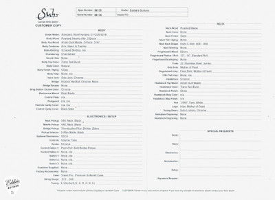 Spec Sheet for Suhr Standard Roasted Trans Teal Burst Electric Guitar