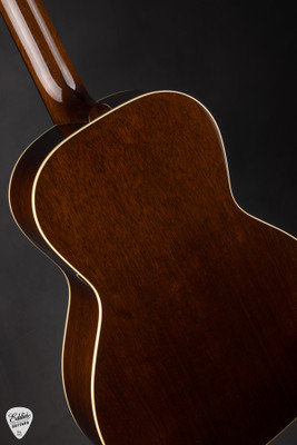 Fairbanks F20 Salvage Acoustic Guitar in Burst with Sinker Sitka Spruce and Old Mahogany
