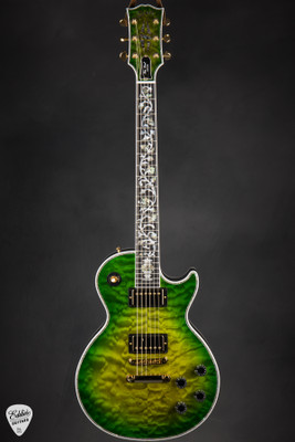 Gibson Custom Shop Dealer Select Les Paul Ultima Tree of Life Iguana Burst Electric Guitar