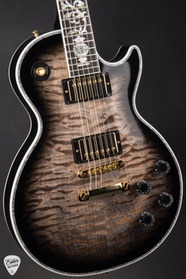 Gibson Custom Shop Dealer Select Les Paul Ultima Tree of Life Cobra Burst Electric Guitar