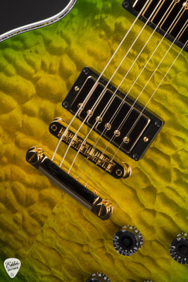 Gibson Custom Shop Dealer Select Les Paul Ultima Tree of Life Iguana Burst Electric Guitar