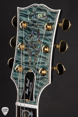 Gibson Custom Shop Dealer Select Les Paul Ultima 5A Tree of Life Nordic Blue Electric Guitar