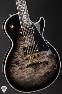 Gibson Custom Shop Dealer Select Les Paul Custom 5A Quilt Tree Of Life Cobra Burst Electric Guitar