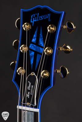 Gibson Custom Shop Dealer Select Les Paul Custom Figured Blue Widow Burst Electric Guitar