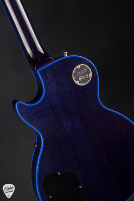 Gibson Custom Shop Dealer Select Les Paul Custom Figured Blue Widow Burst Electric Guitar