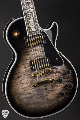 Gibson Custom Shop Dealer Select Les Paul Custom 5A Quilt Tree Of Life Cobra Burst Electric Guitar