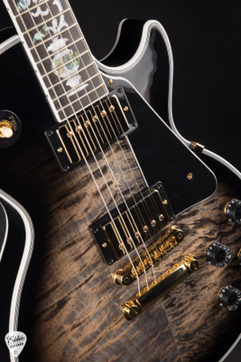Gibson Custom Shop Dealer Select Les Paul Custom 5A Quilt Tree Of Life Cobra Burst Electric Guitar