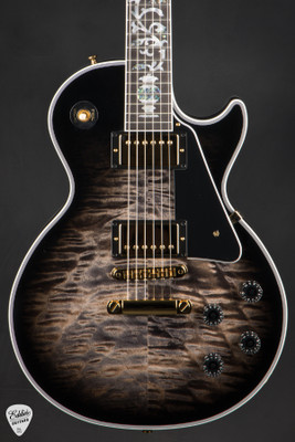 Gibson Custom Shop Dealer Select Les Paul Custom 5A Quilt Tree Of Life Cobra Burst Electric Guitar