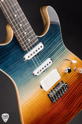 Tom Anderson Drop Top Fire Sunset Double Wipeout With Binding Electric Guitar