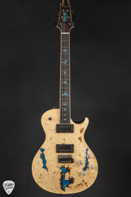 PRS Private Stock 12142 McCarty 594 Singlecut Buckeye Burl Blue Swirl Resin Electric Guitar