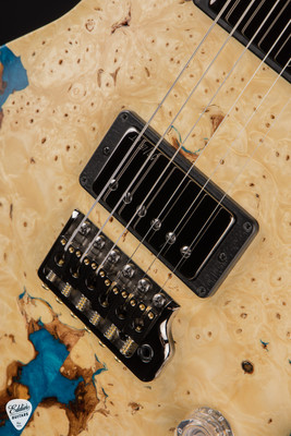 PRS Private Stock 12142 McCarty 594 Singlecut Buckeye Burl Blue Swirl Resin Electric Guitar