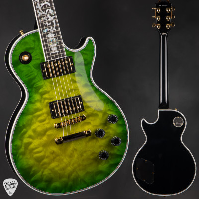 Gibson Custom Shop Dealer Select Les Paul Ultima Tree of Life Iguana Burst Electric Guitar