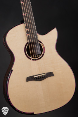 Julien Sublet OMC Acoustic Guitar with Moon Spruce and African Blackwood