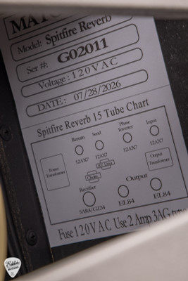 Matchless Spitfire Reverb Guitar Amplifier