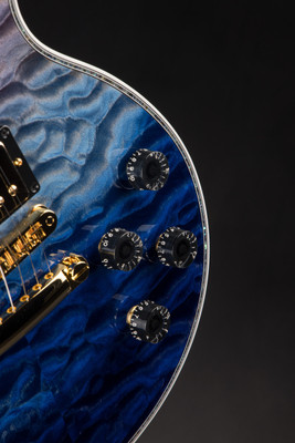 Gibson Custom Shop Dealer Select  Les Paul Ultima 5A Tree of Life Transparent Geode Electric Guitar