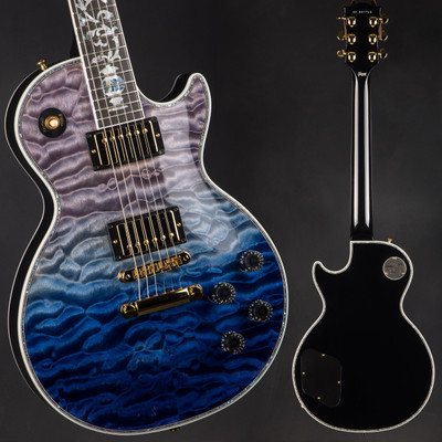 Gibson Custom Shop Dealer Select  Les Paul Ultima 5A Tree of Life Transparent Geode Electric Guitar