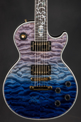 Gibson Custom Shop Dealer Select  Les Paul Ultima 5A Tree of Life Transparent Geode Electric Guitar