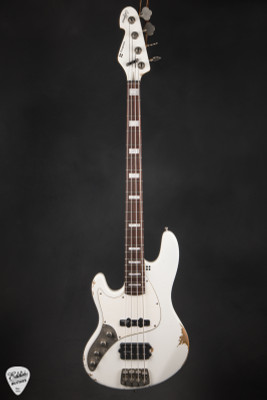 Sandberg California TM4 Left Handed Virgin White Hardcore Aged Finish Electric Bass
