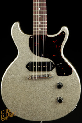 2023 - Gibson Custom Shop Made 2 Measure '58 Les Paul Junior Double-Cut Reissue VOS Silver Sparkle 6.5 #84047
